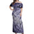 Personalised Aloha King Kamehameha Spirits Off Shoulder Maxi Dress Violet Special LT9 Women Violet - Polynesian Pride