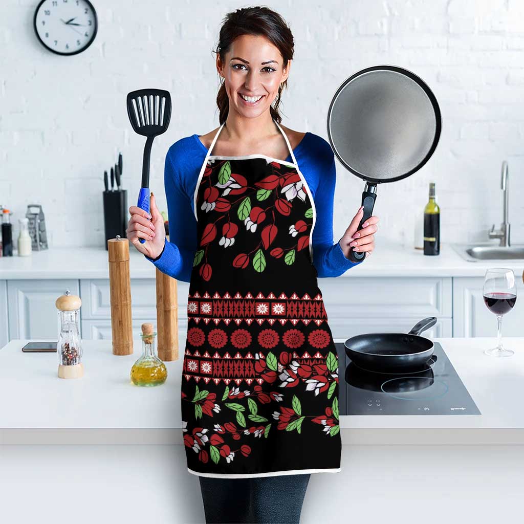 Fiji Masi Bula Tagimoucia Flowers Apron - Polynesian Pride