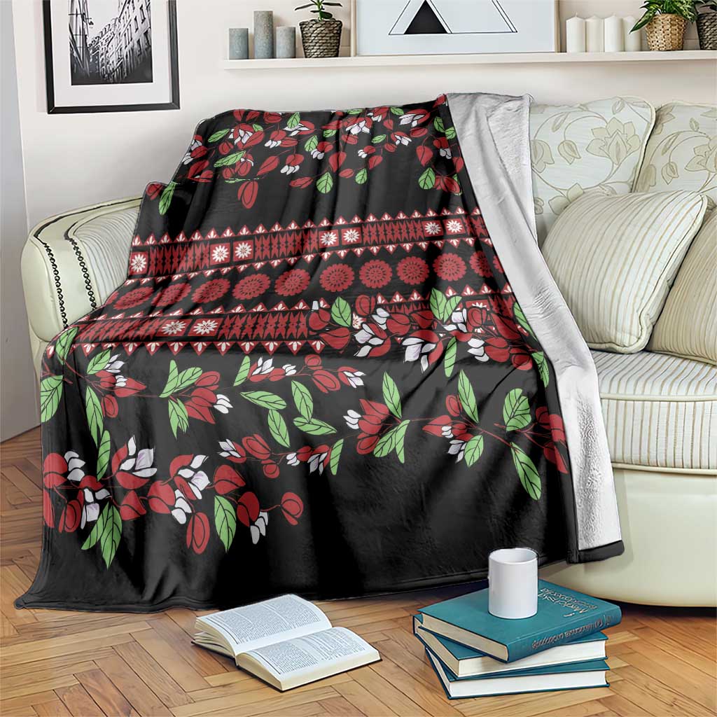 Fiji Masi Bula Tagimoucia Flowers Blanket