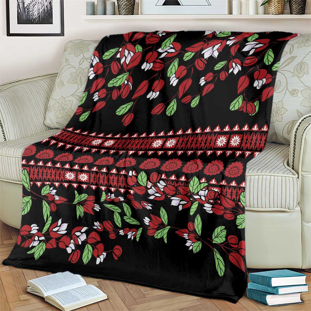 Fiji Masi Bula Tagimoucia Flowers Blanket