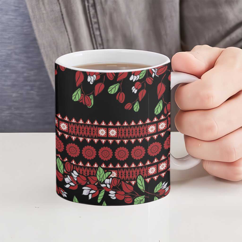 Fiji Masi Bula Tagimoucia Flowers Ceramic Mug - Polynesian Pride