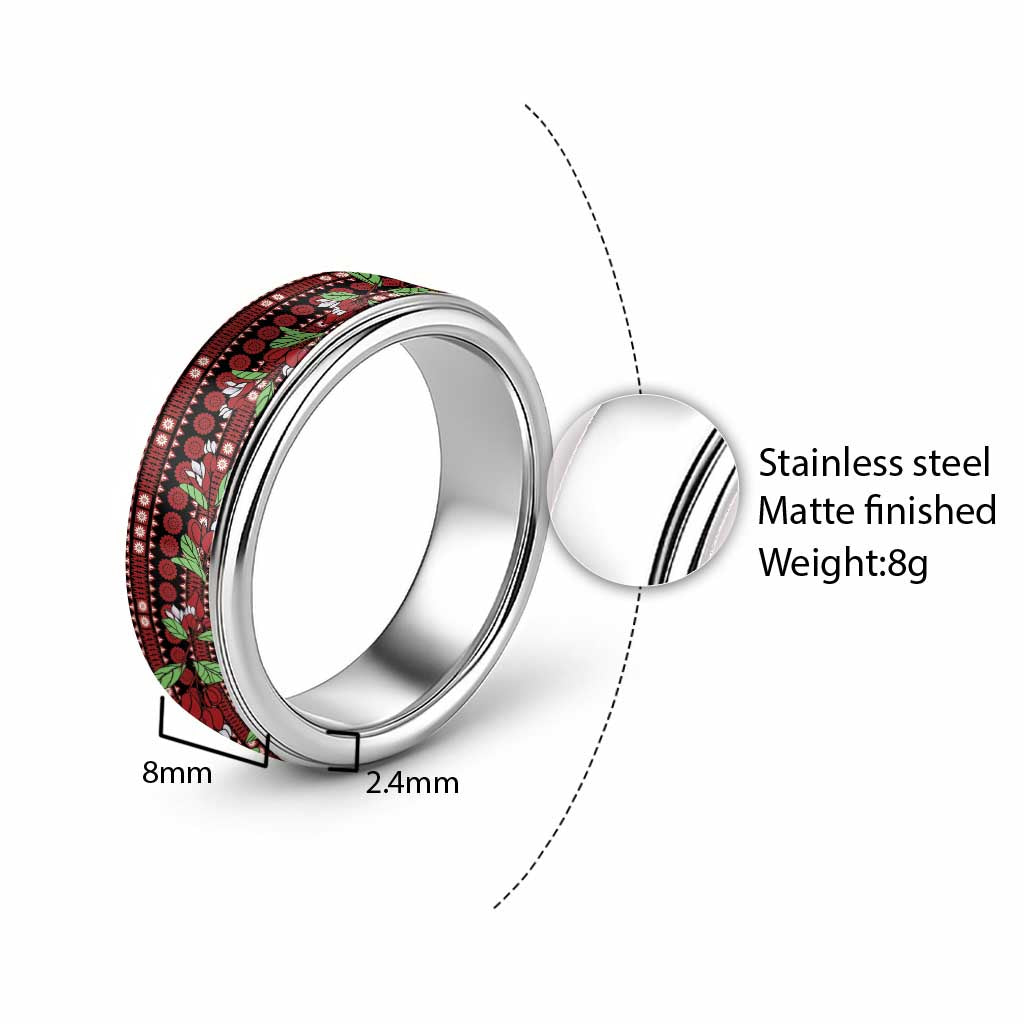 Fiji Masi Bula Tagimoucia Flowers Classic Ring - Polynesian Pride