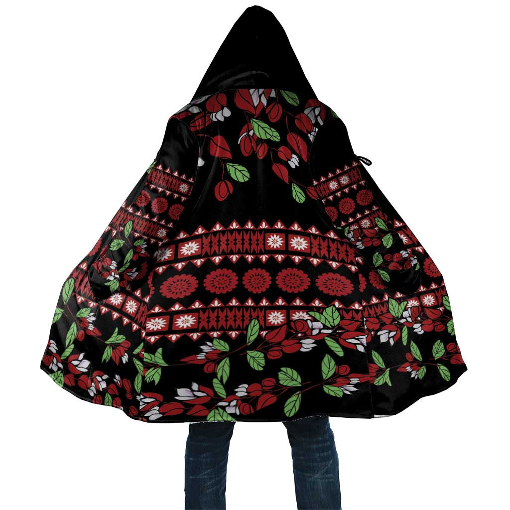 Fiji Masi Bula Tagimoucia Flowers Cloak - Polynesian Pride