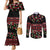 Fiji Masi Bula Tagimoucia Flowers Couples Matching Mermaid Dress and Long Sleeve Button Shirt