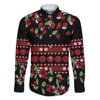 Fiji Masi Bula Tagimoucia Flowers Family Matching Mermaid Dress and Hawaiian Shirt