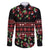 Fiji Masi Bula Tagimoucia Flowers Family Matching Off The Shoulder Long Sleeve Dress and Hawaiian Shirt