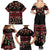 Fiji Masi Bula Tagimoucia Flowers Family Matching Summer Maxi Dress and Hawaiian Shirt