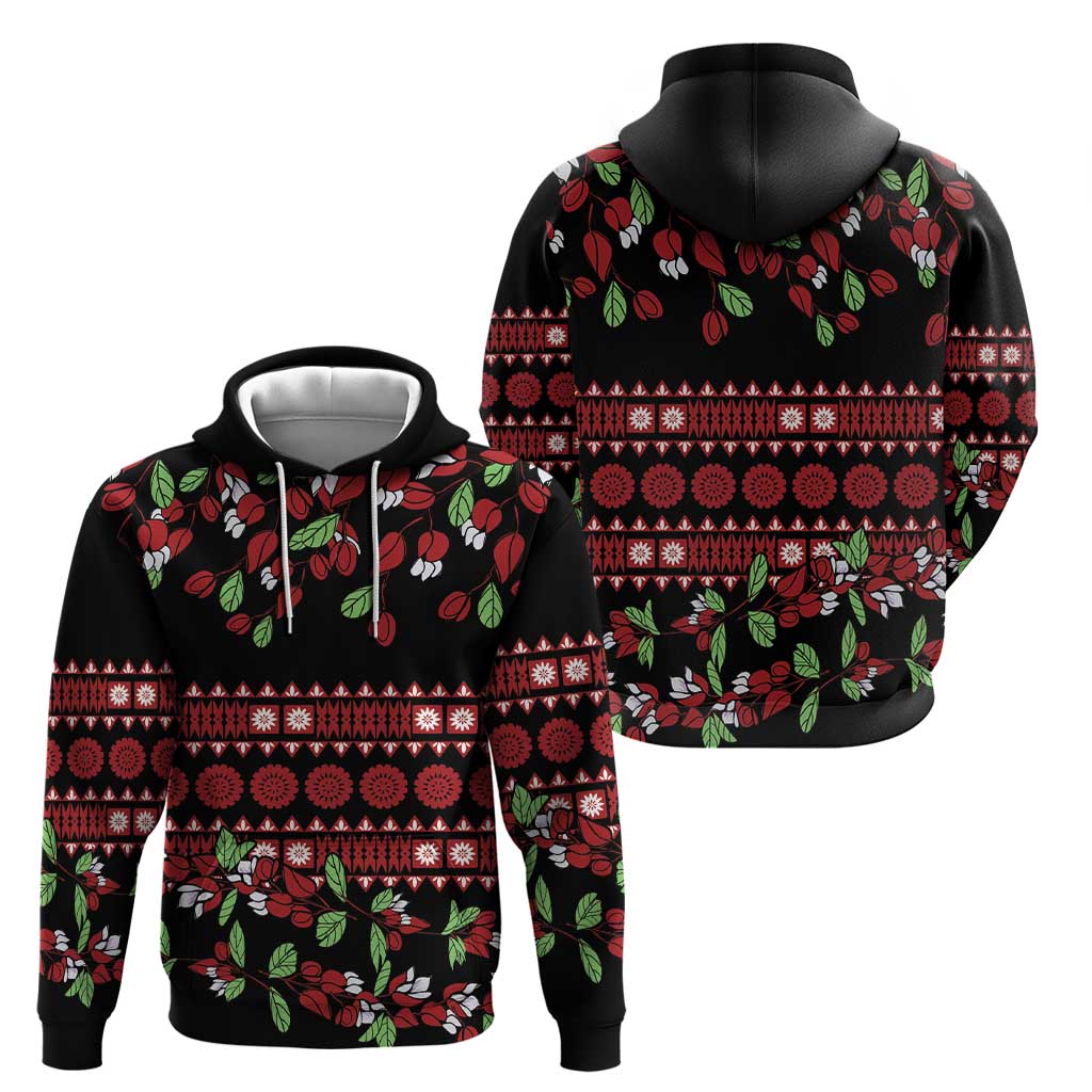 Fiji Masi Bula Tagimoucia Flowers Hoodie LT9 - Polynesian Pride