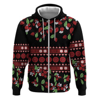 Fiji Masi Bula Tagimoucia Flowers Hoodie LT9 Zip Hoodie Red - Polynesian Pride
