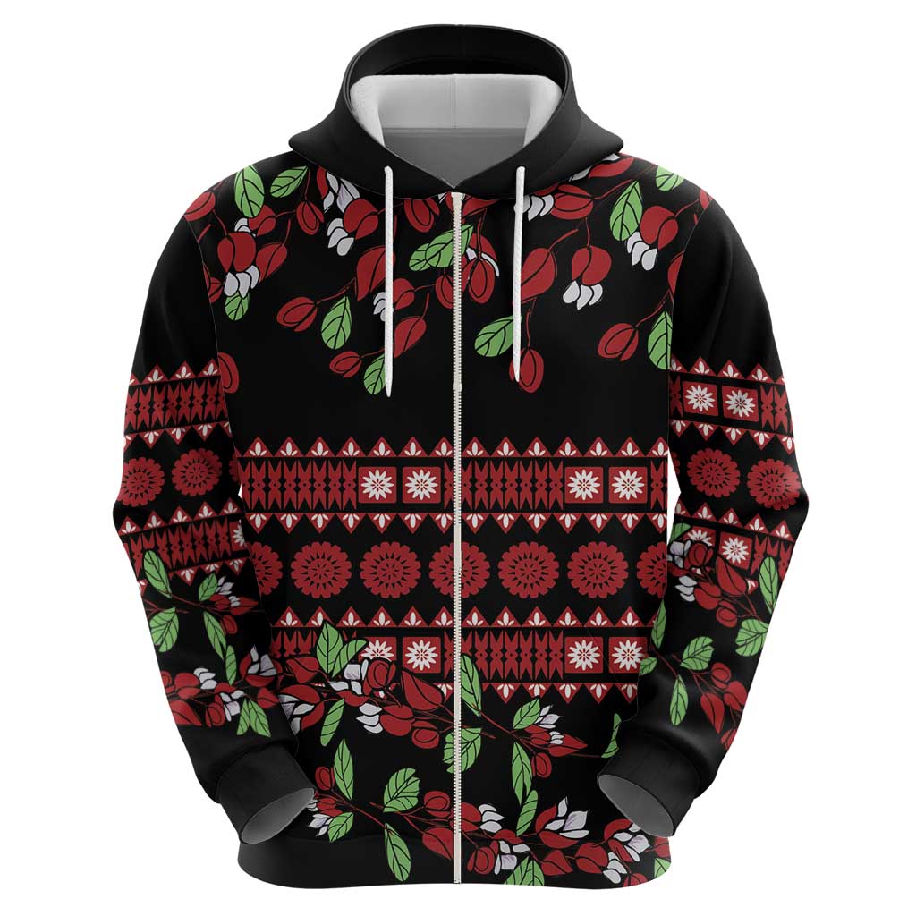 Fiji Masi Bula Tagimoucia Flowers Hoodie LT9 - Polynesian Pride