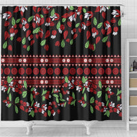 Fiji Masi Bula Tagimoucia Flowers Shower Curtain LT9 - Polynesian Pride
