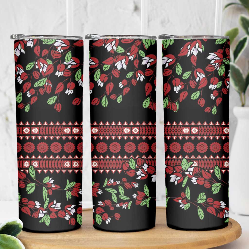Fiji Masi Bula Tagimoucia Flowers Skinny Tumbler