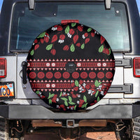 Fiji Masi Bula Tagimoucia Flowers Spare Tire Cover LT9 Red - Polynesian Pride