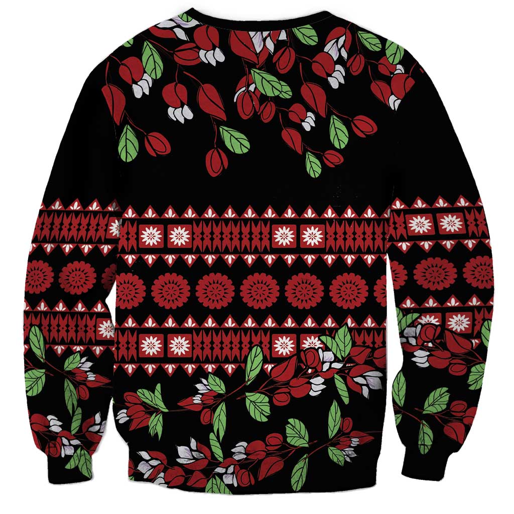 Fiji Masi Bula Tagimoucia Flowers Sweatshirt LT9 - Polynesian Pride