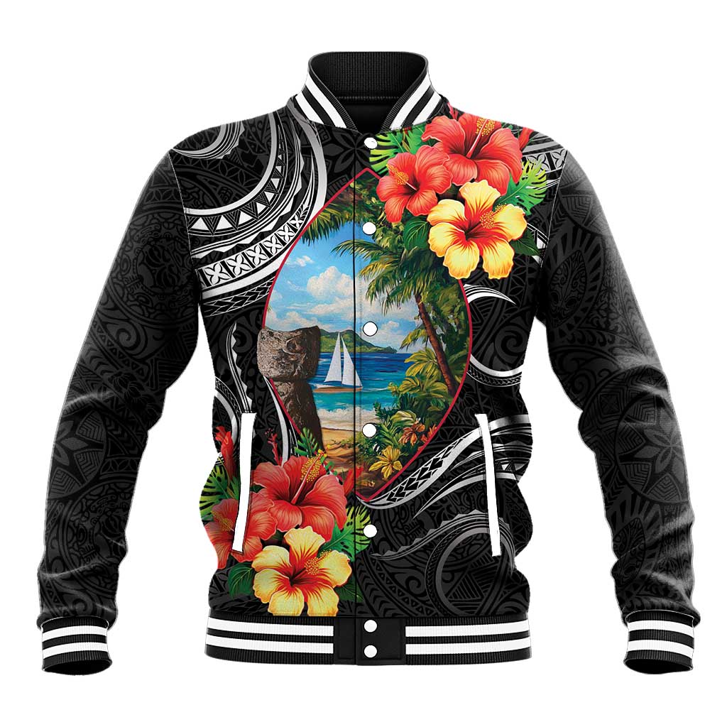 Hafa Adai Guam Baseball Jacket Guahan Seal Chamorro Stones Tribal