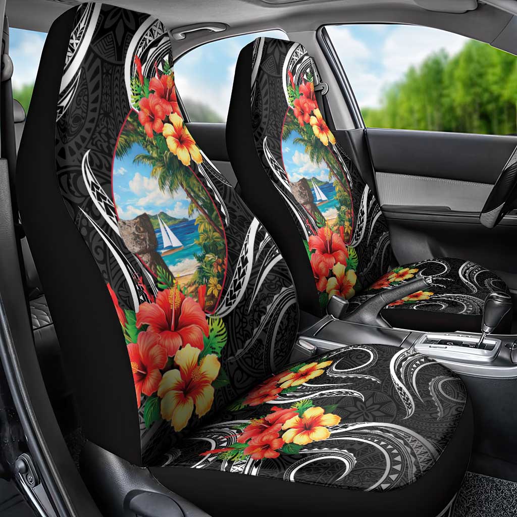 Hafa Adai Guam Car Seat Cover Guahan Seal Chamorro Stones Tribal