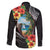 Hafa Adai Guam Family Matching Long Sleeve Bodycon Dress and Hawaiian Shirt Guahan Seal Chamorro Stones Tribal
