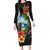 Hafa Adai Guam Family Matching Long Sleeve Bodycon Dress and Hawaiian Shirt Guahan Seal Chamorro Stones Tribal