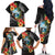 Hafa Adai Guam Family Matching Off The Shoulder Long Sleeve Dress and Hawaiian Shirt Guahan Seal Chamorro Stones Tribal