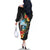 Hafa Adai Guam Family Matching Off The Shoulder Long Sleeve Dress and Hawaiian Shirt Guahan Seal Chamorro Stones Tribal