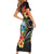 Hafa Adai Guam Family Matching Short Sleeve Bodycon Dress and Hawaiian Shirt Guahan Seal Chamorro Stones Tribal