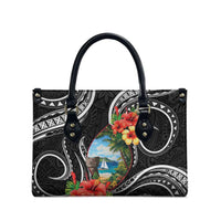 Hafa Adai Guam Leather Bag Guahan Seal Chamorro Stones Tribal - Polynesian Pride