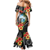 Hafa Adai Guam Mermaid Dress Guahan Seal Chamorro Stones Tribal