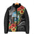 Hafa Adai Guam Padded Jacket Guahan Seal Chamorro Stones Tribal - Polynesian Pride