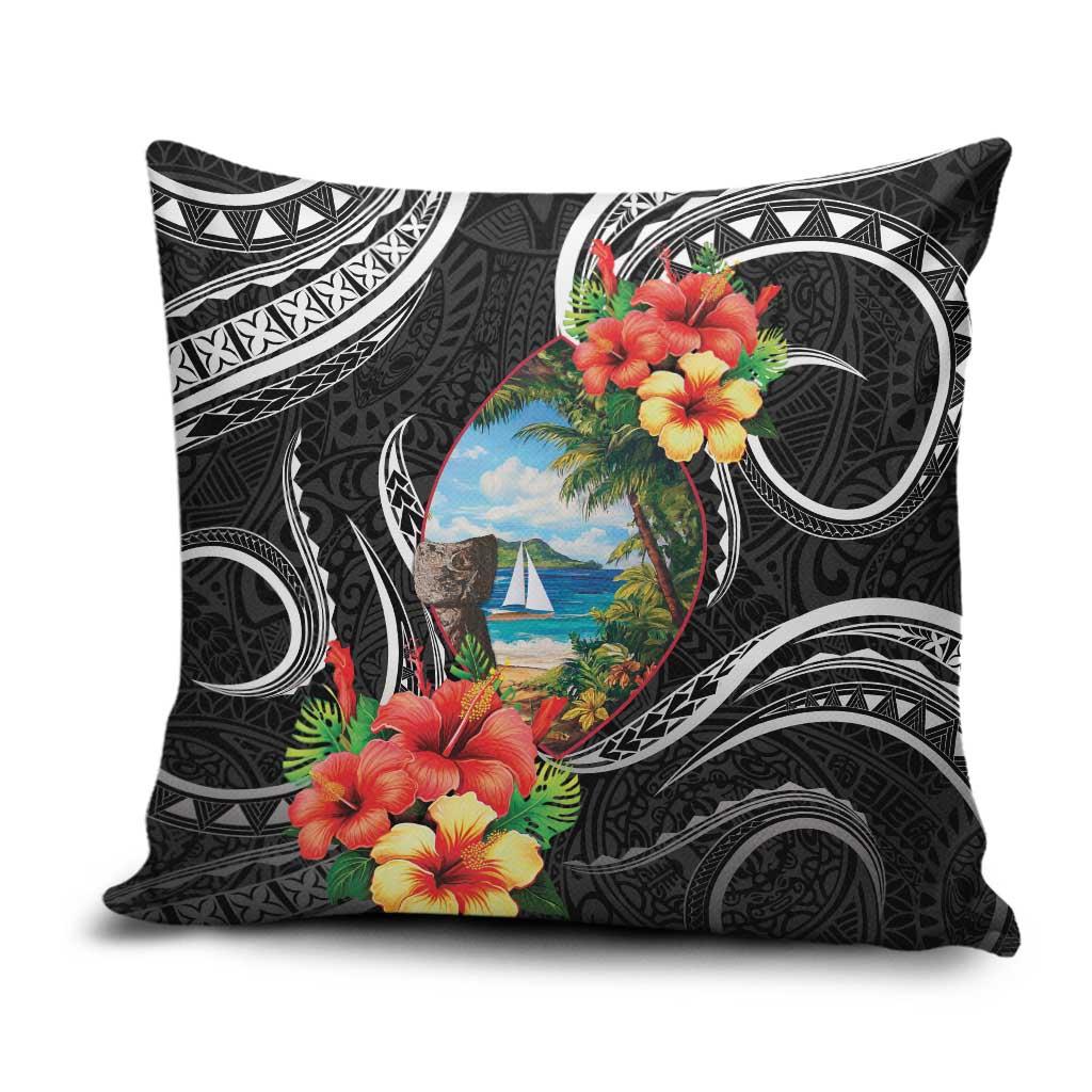 Hafa Adai Guam Pillow Cover Guahan Seal Chamorro Stones Tribal - Polynesian Pride