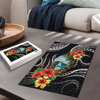 Hafa Adai Guam Puzzle Guahan Seal Chamorro Stones Tribal - Polynesian Pride