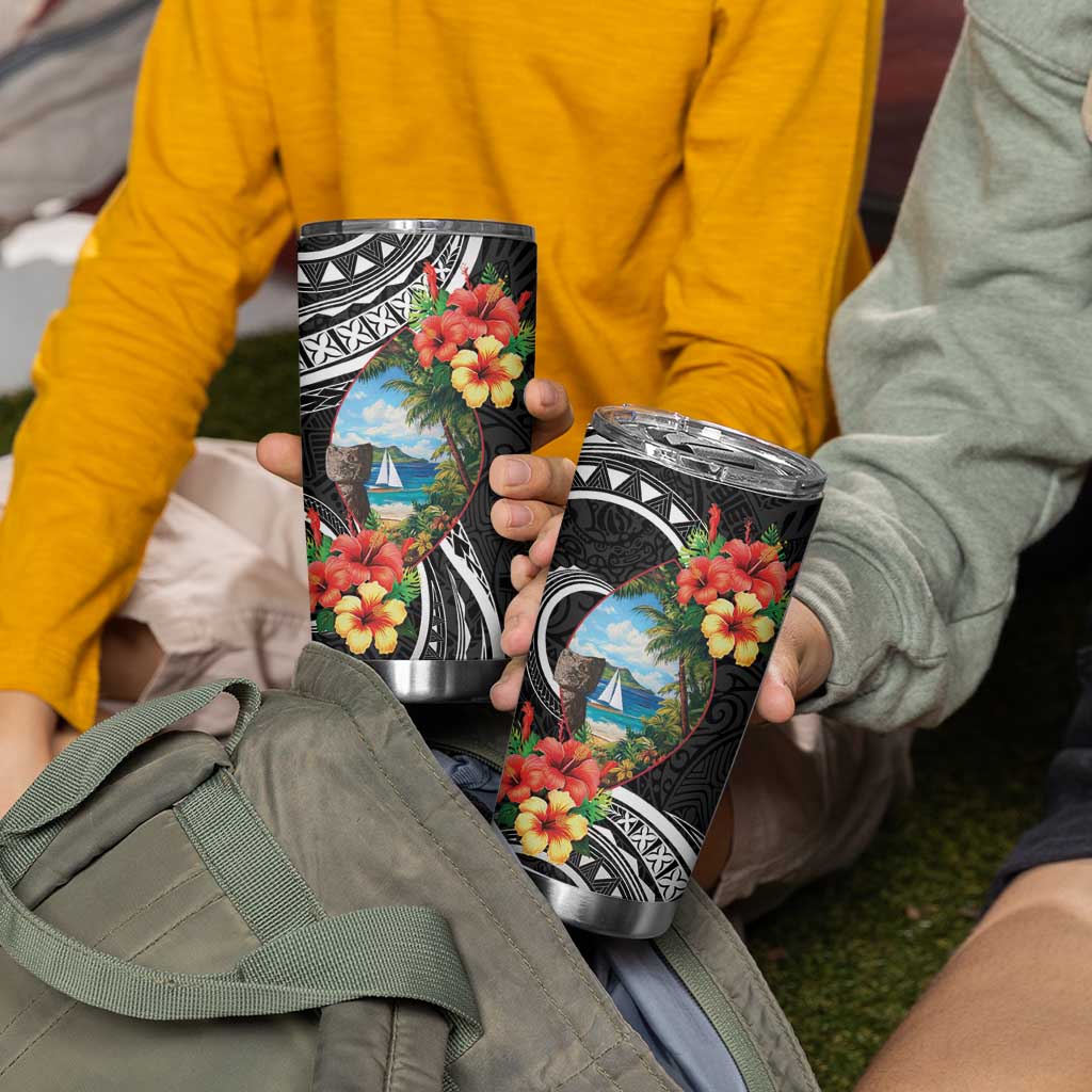 Hafa Adai Guam Tumbler Cup Guahan Seal Chamorro Stones Tribal