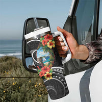 Hafa Adai Guam Tumbler With Handle Guahan Seal Chamorro Stones Tribal