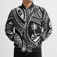 Hafa Adai Guam Inspired Tattoo Bomber Puffer Jacket - Polynesian Pride