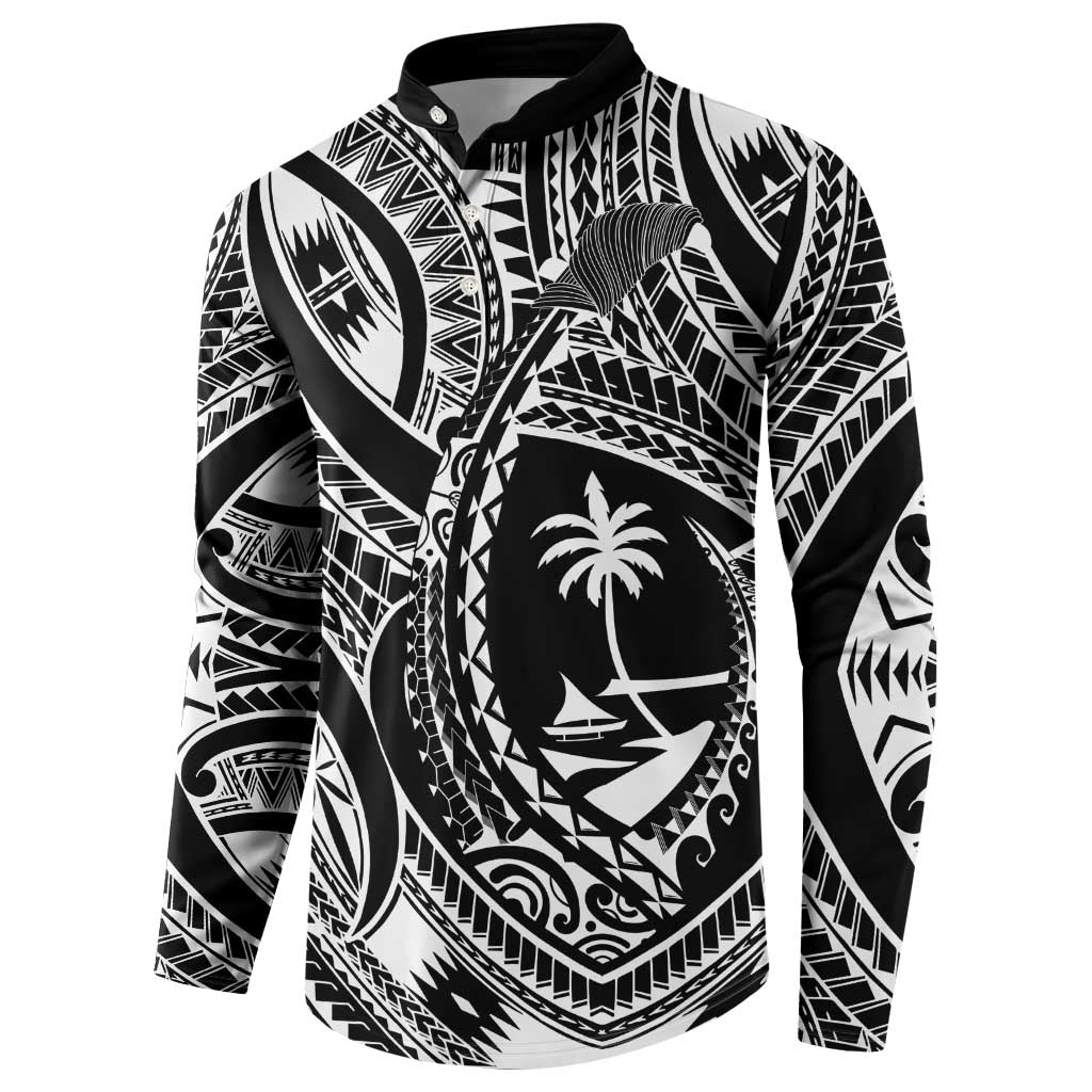 Hafa Adai Guam Inspired Tattoo Button Sweatshirt