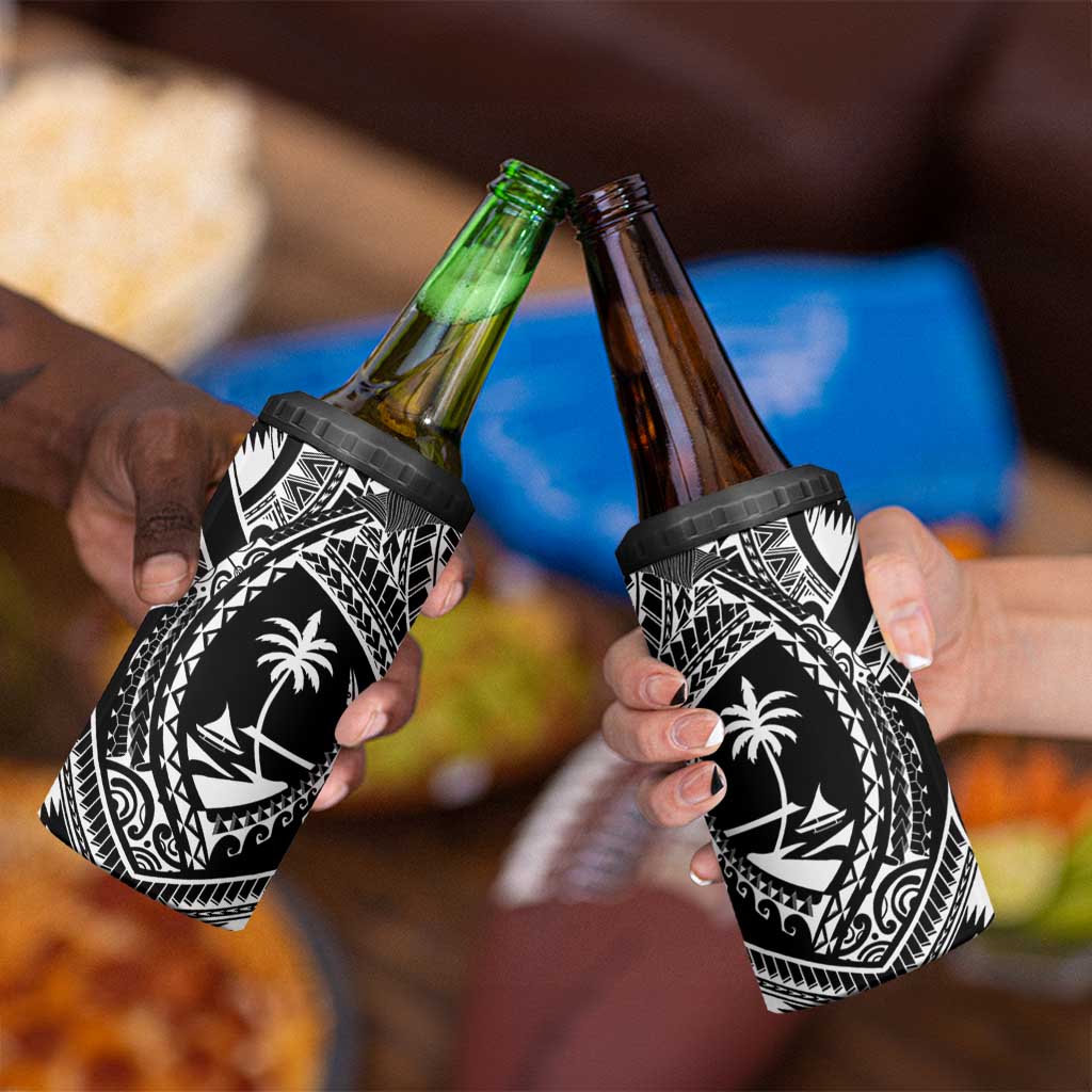 Hafa Adai Guam Inspired Tattoo 4 in 1 Can Cooler Tumbler