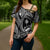 Hafa Adai Guam Inspired Tattoo Cross Shoulder Shirt - Polynesian Pride