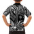 Hafa Adai Guam Inspired Tattoo Family Matching Long Sleeve Bodycon Dress and Hawaiian Shirt