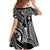 Hafa Adai Guam Inspired Tattoo Family Matching Long Sleeve Bodycon Dress and Hawaiian Shirt