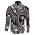 Hafa Adai Guam Inspired Tattoo Family Matching Long Sleeve Bodycon Dress and Hawaiian Shirt