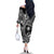 Hafa Adai Guam Inspired Tattoo Family Matching Off The Shoulder Long Sleeve Dress and Hawaiian Shirt
