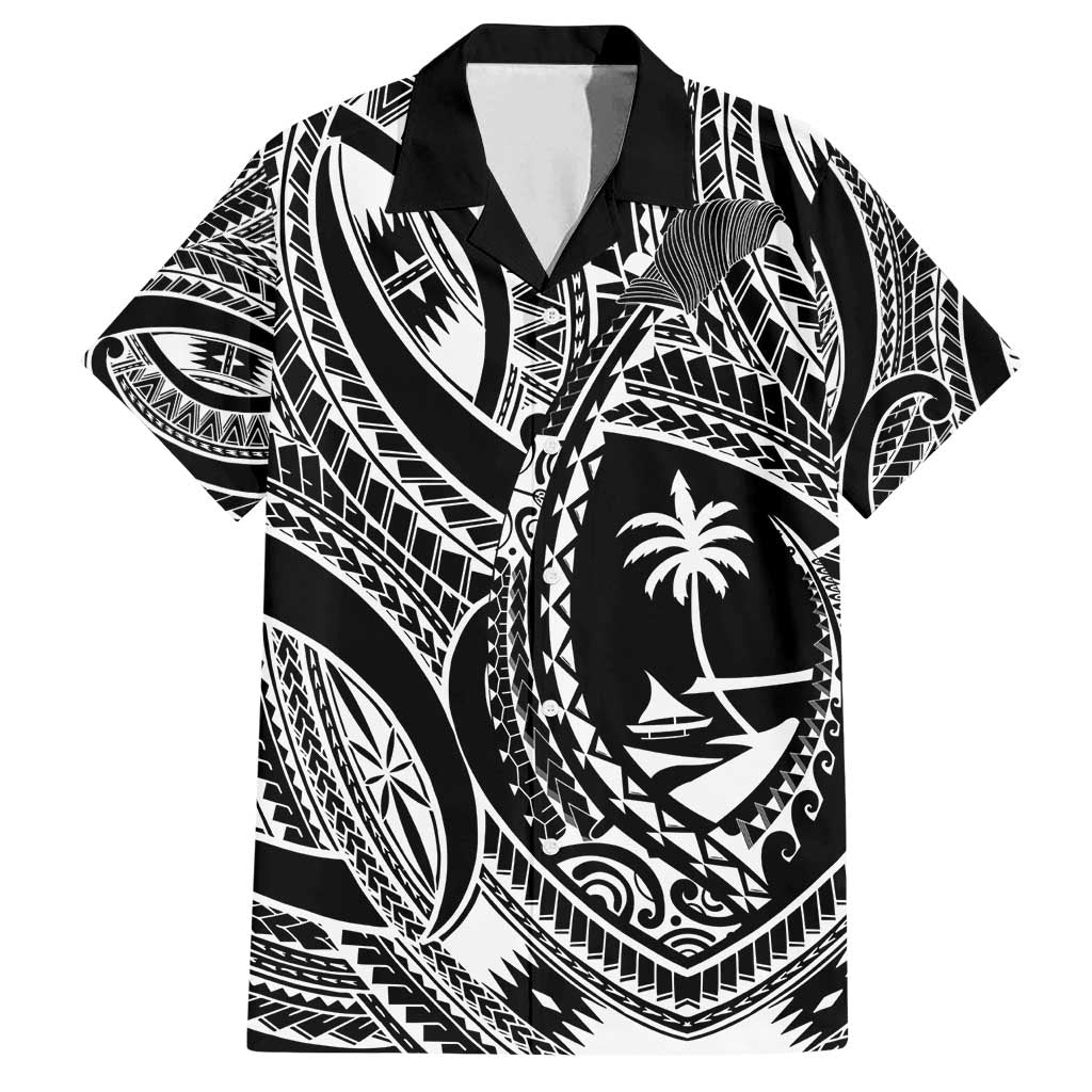 Hafa Adai Guam Inspired Tattoo Family Matching Off Shoulder Maxi Dress and Hawaiian Shirt