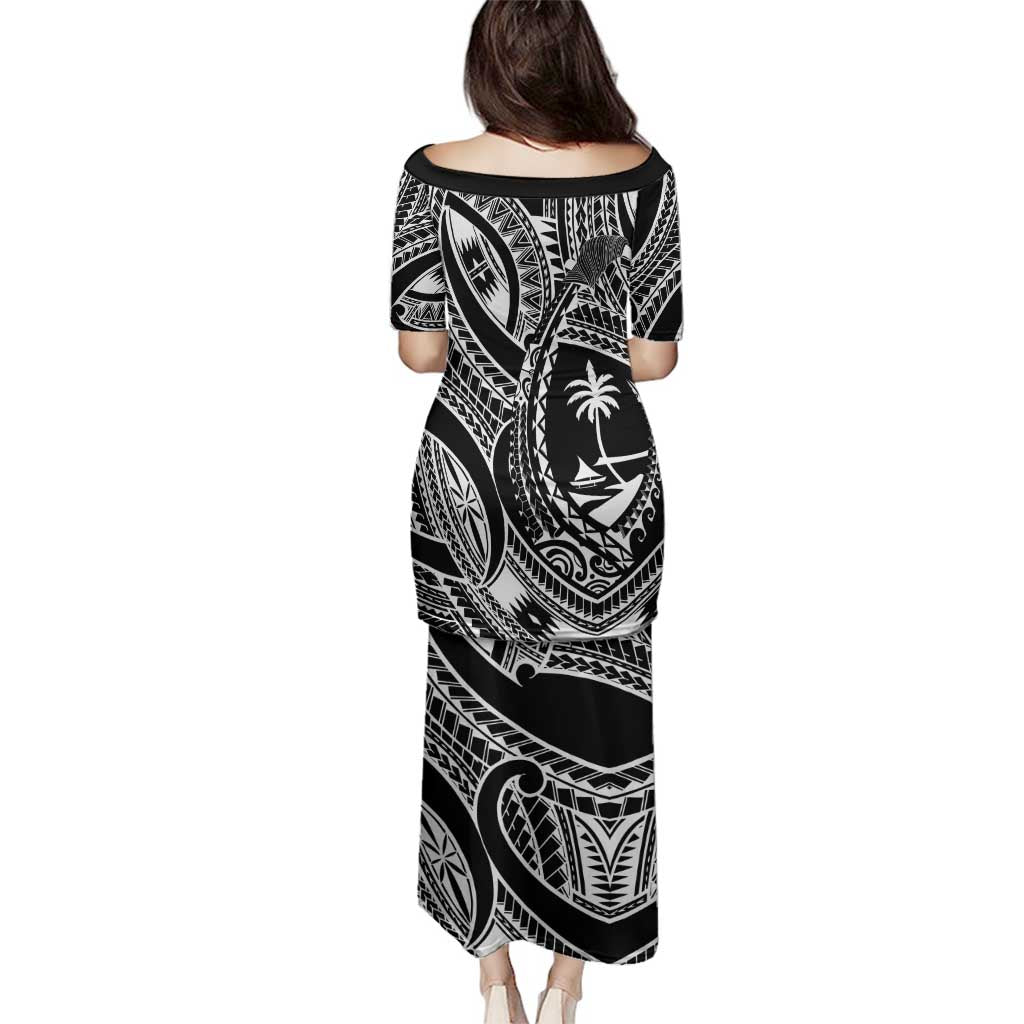 Hafa Adai Guam Inspired Tattoo Family Matching Puletasi and Hawaiian Shirt