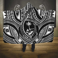 Hafa Adai Guam Inspired Tattoo Hooded Blanket