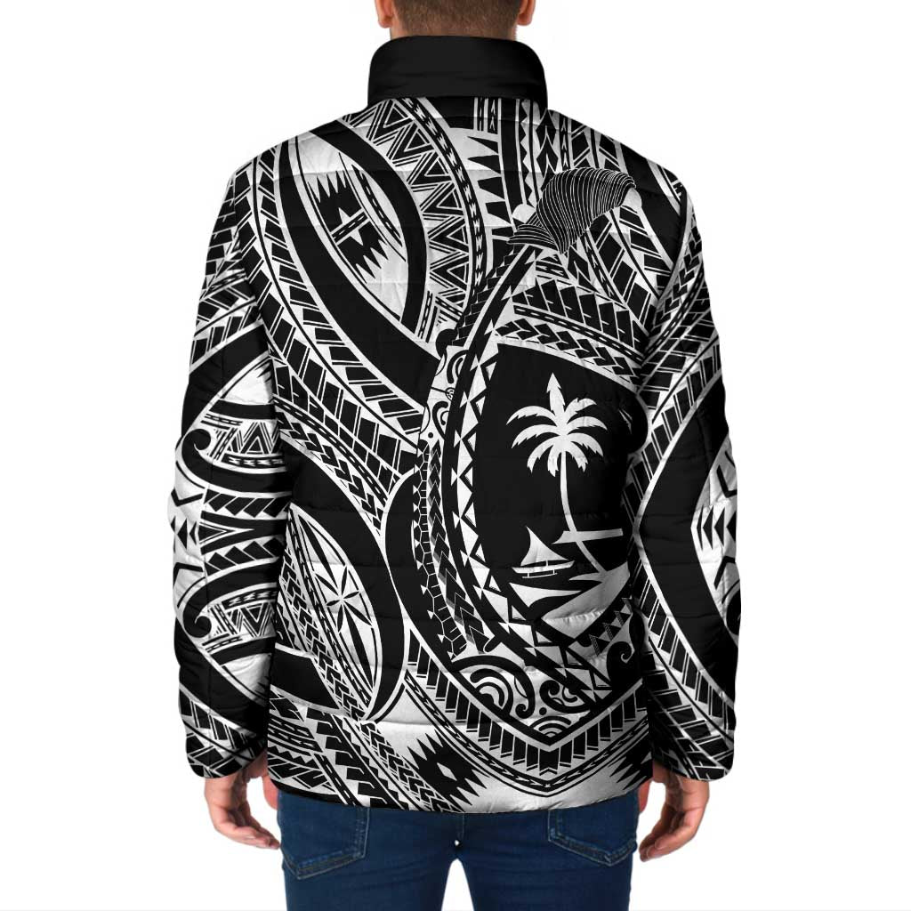 Hafa Adai Guam Inspired Tattoo Padded Jacket - Polynesian Pride