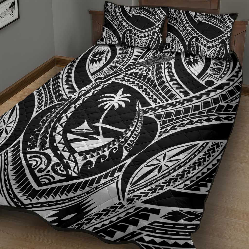 Hafa Adai Guam Inspired Tattoo Quilt Bed Set