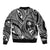 Hafa Adai Guam Inspired Tattoo Sleeve Zip Bomber Jacket