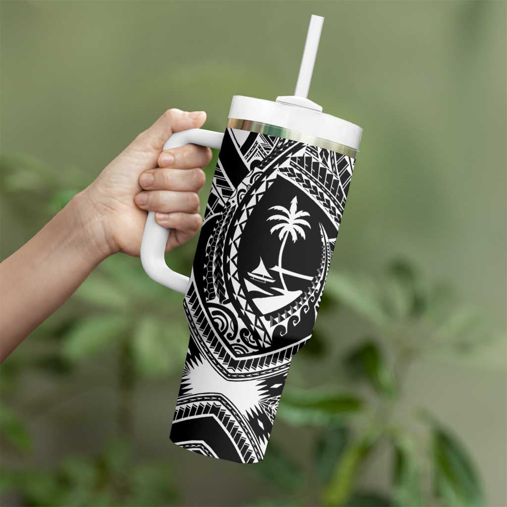 Hafa Adai Guam Inspired Tattoo Tumbler With Handle