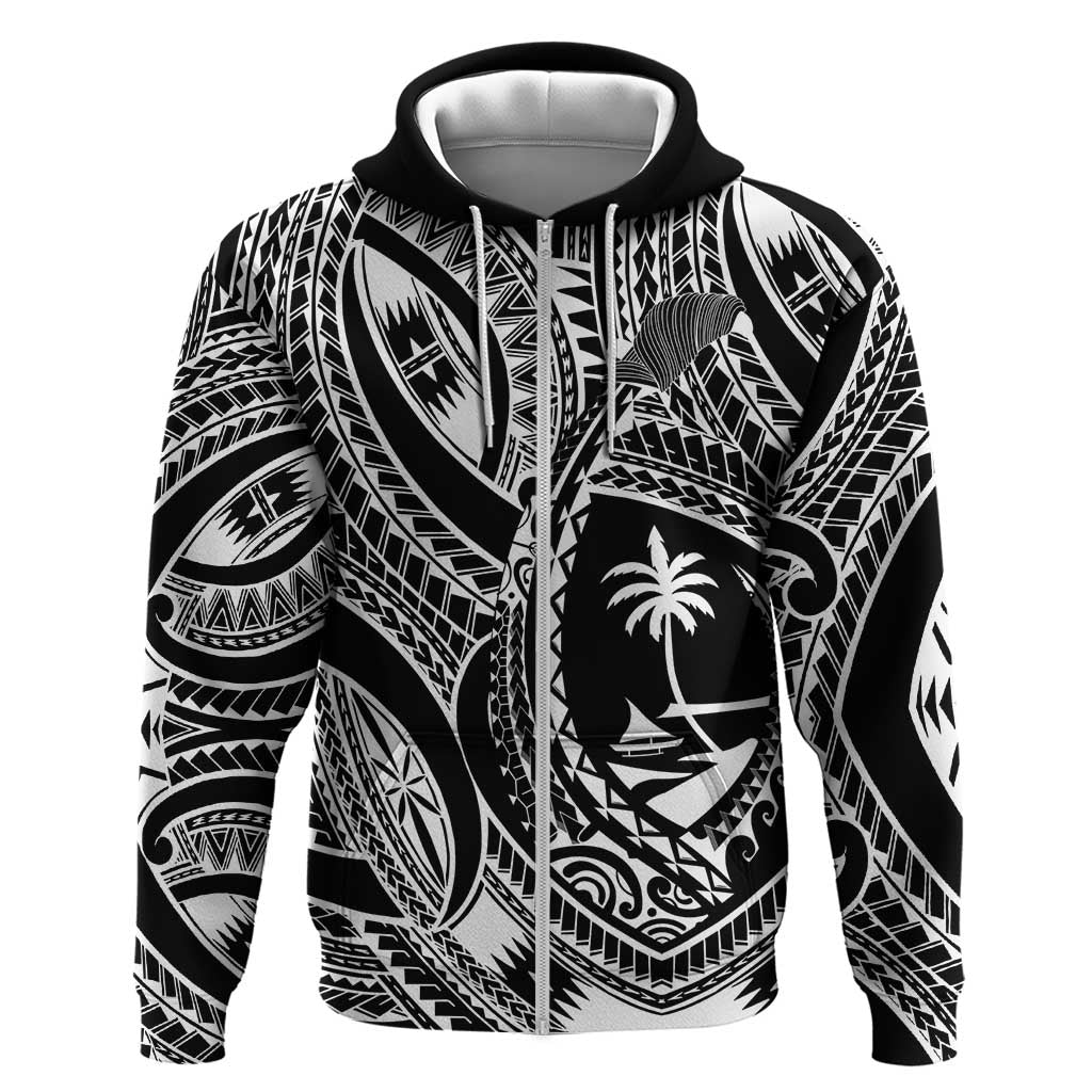 Hafa Adai Guam Inspired Tattoo Zip Hoodie