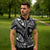 Hafa Adai Guam Inspired Tattoo Zipper Polo Shirt - Polynesian Pride