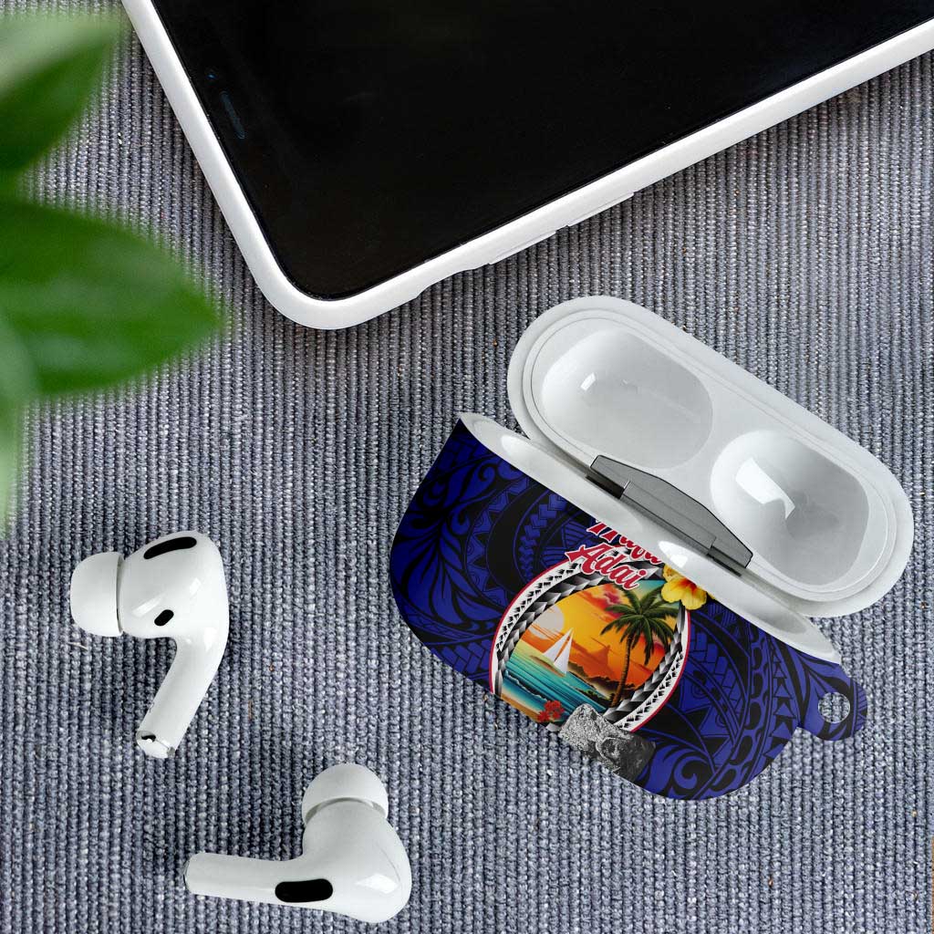 Hafa Adai Guam Seal Latte Stones Artwork AirPods Case - Polynesian Pride